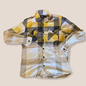 VANS Distressed REDONE flannel button shirt small